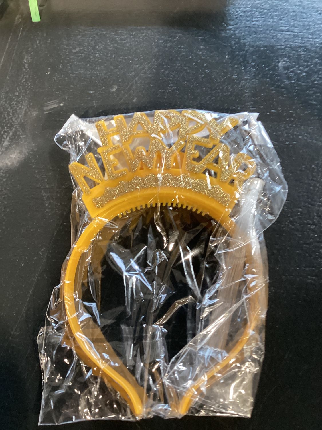 LED Happy New Year Fiber Optic Head Bopper - Assorted Colors (Each)