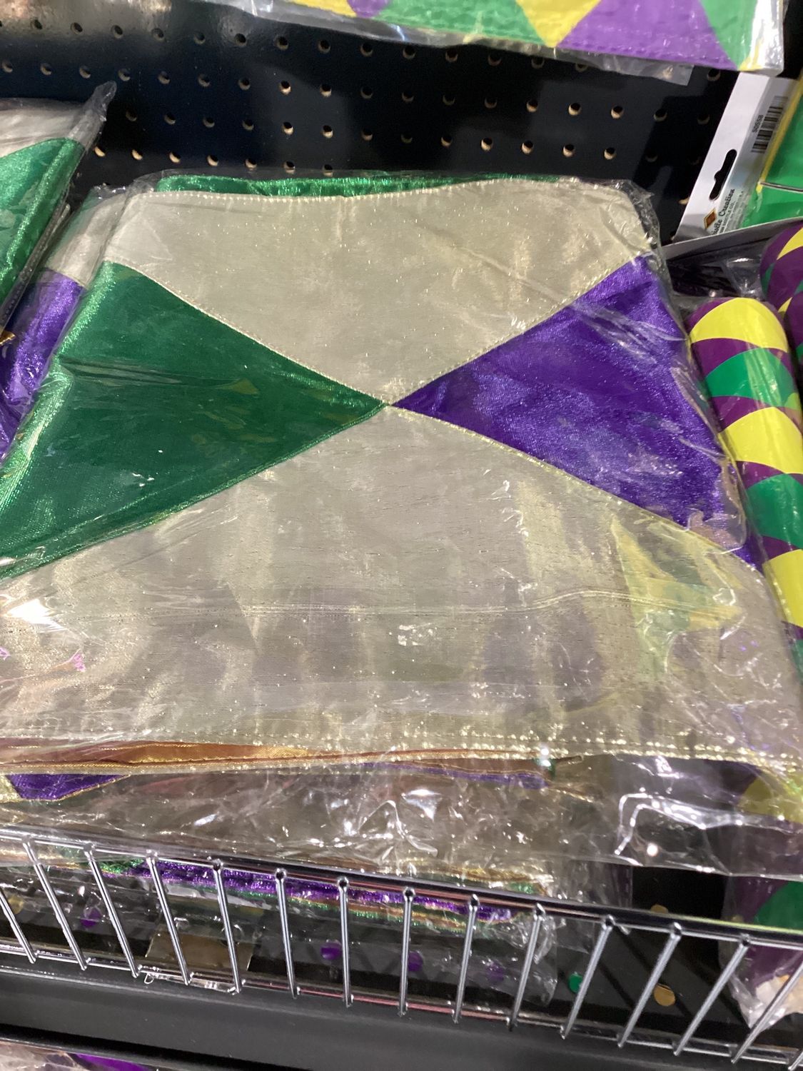 Mardi Gras Table Runner 13" x 6" (Each)