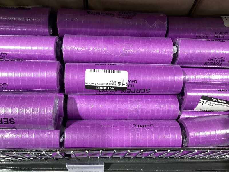 Purple Serpentine Streamers single