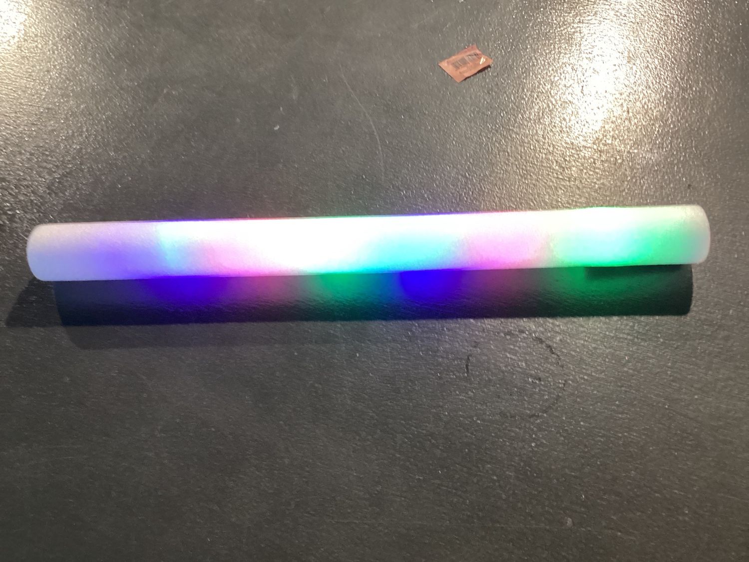 White LED Foam Baton with Three Colored Lights 18" single