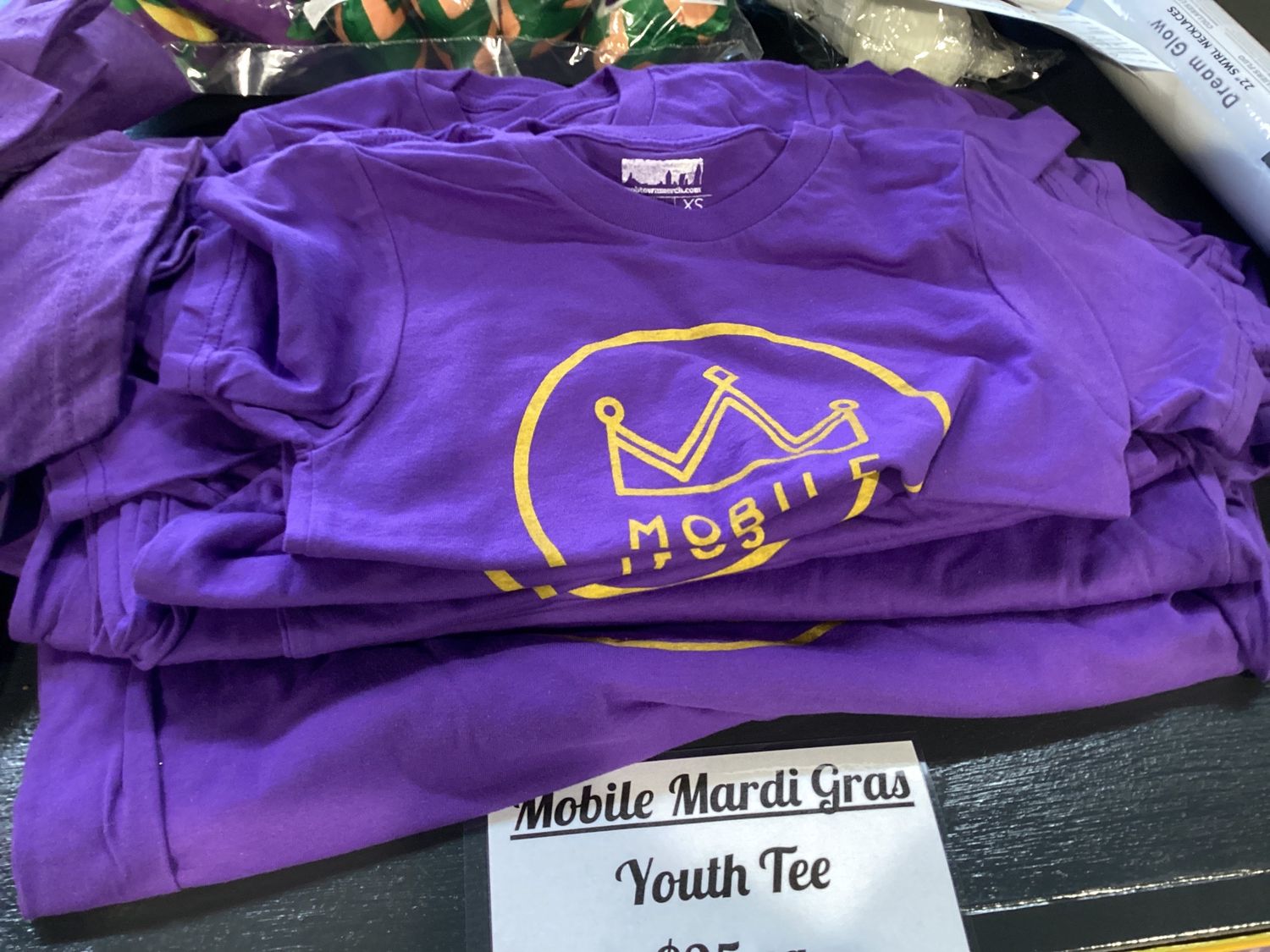Mobile Mardi Gras Youth Tee Purple, Size: XL