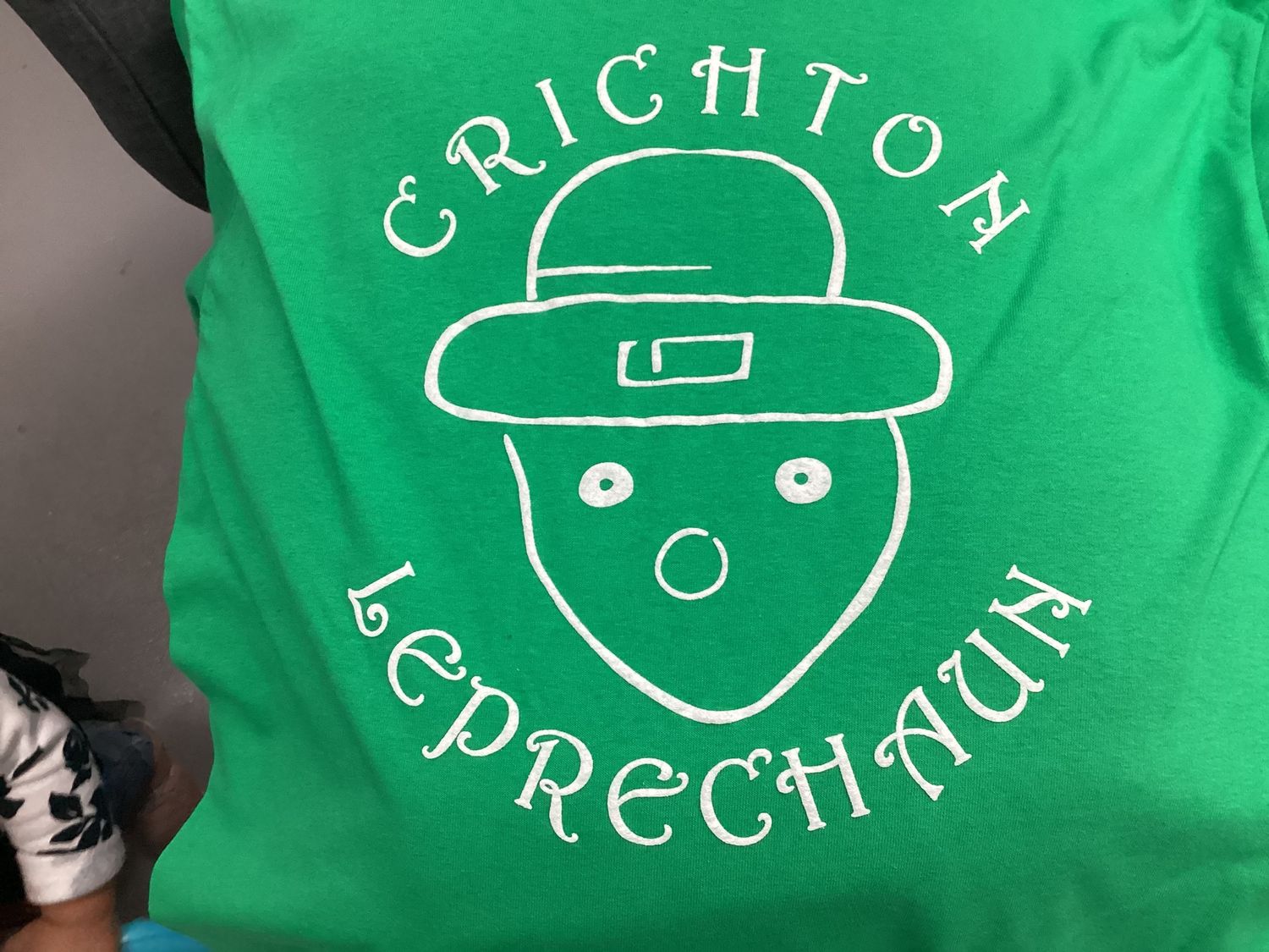 Crichton Leprechaun Tee - Green Long Sleeve, Size: Small