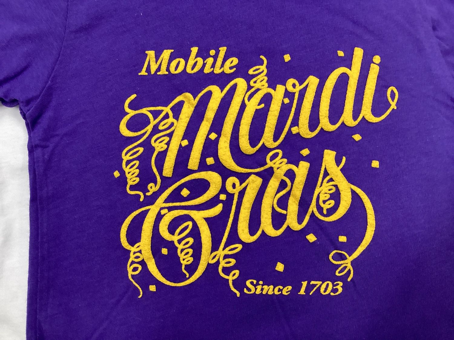Infant Purple Mobile Mardi Gras Tee, Size: 6mo