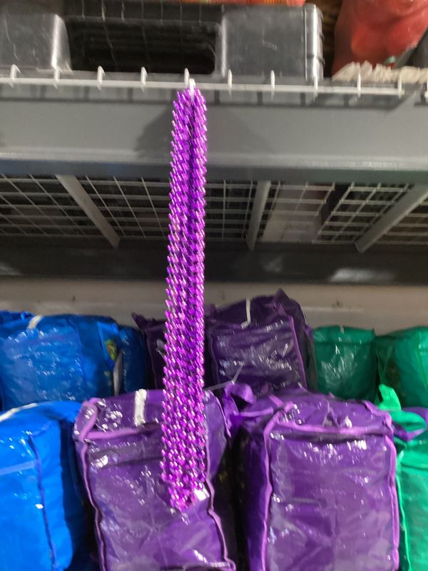 48&quot; 12mm Round Mardi Gras Beads - Case (10 Dozen)