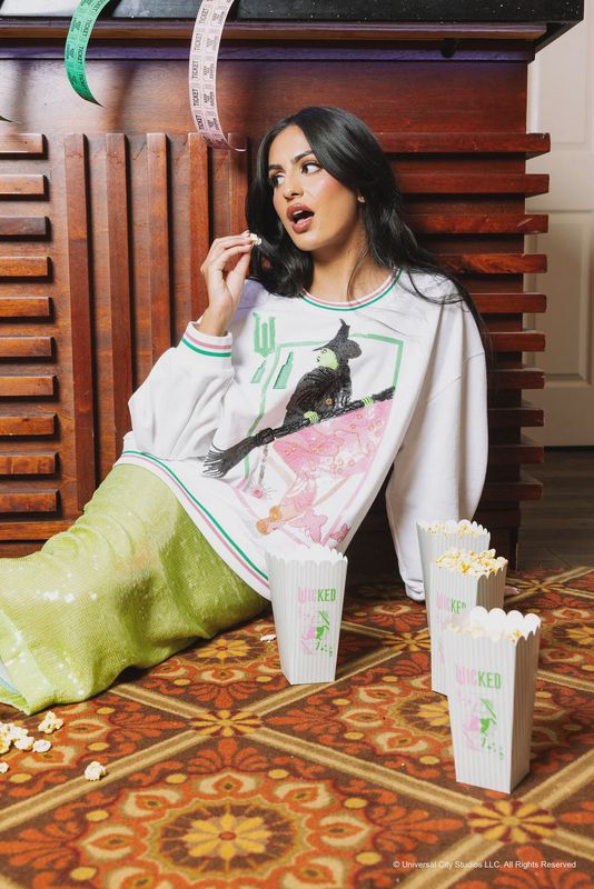 Licensed Elphaba &amp; Glinda Card Sweatshirt