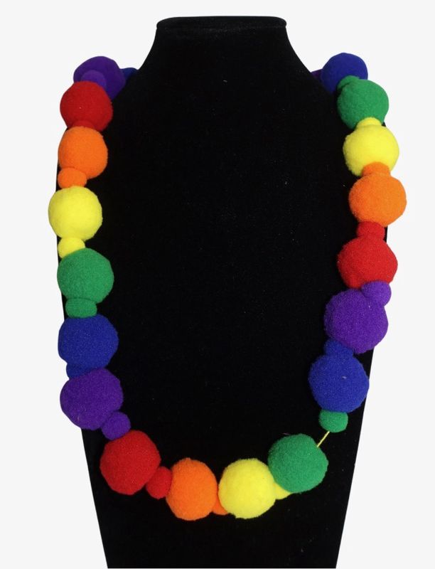 3.5&quot; RAINBOW POM POM BALL- EACH