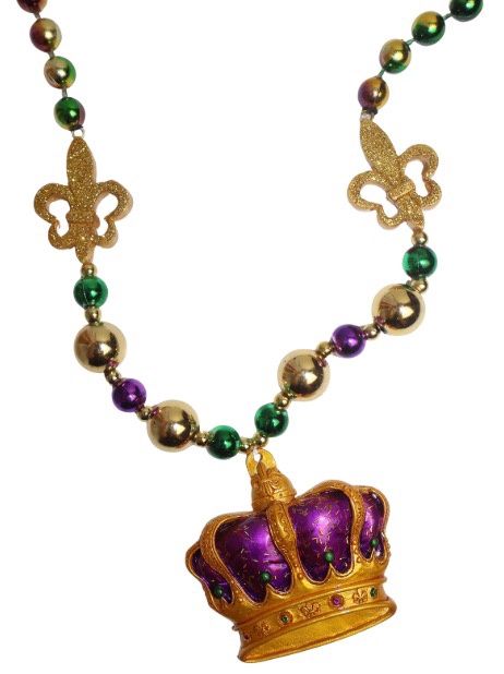 36&quot; GOLD &amp; RED COLOR CROWN WITH GLITTER DECO BEAD 6PC