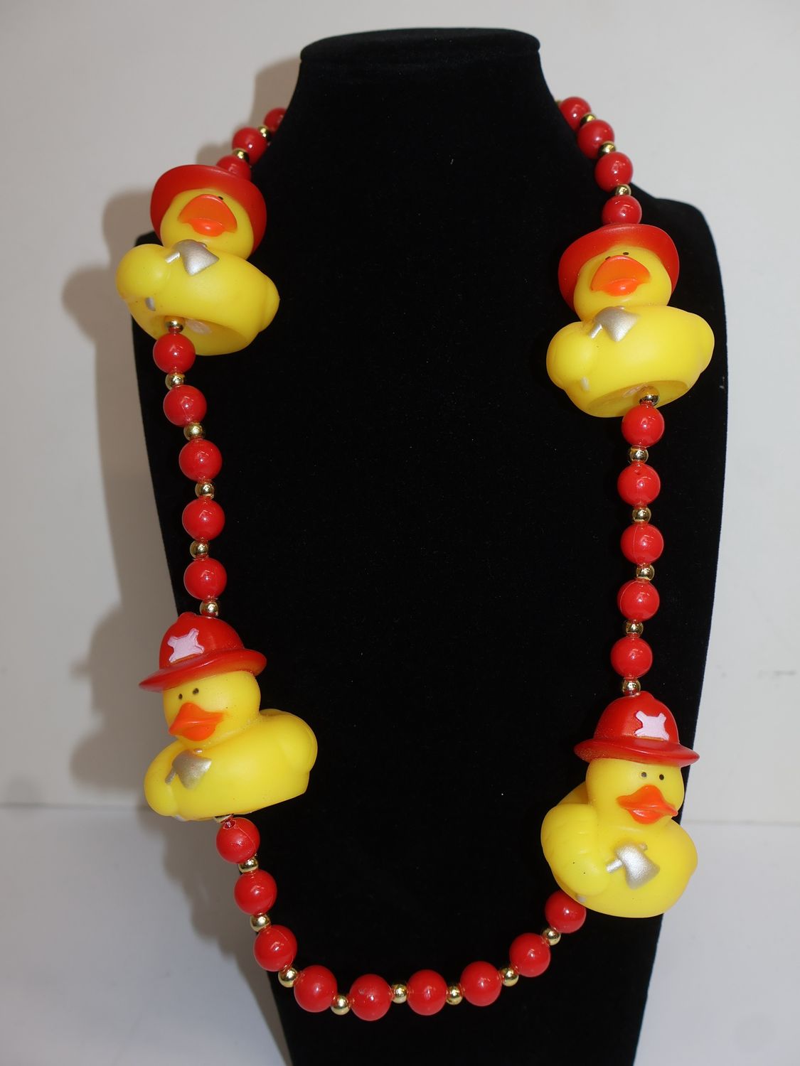42&quot; Fireman Rubber Duck Mardi Gras Beads single