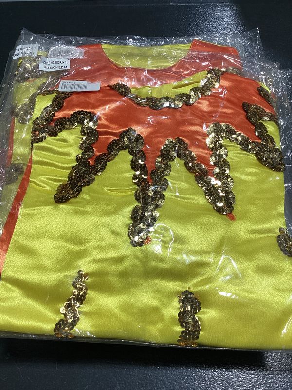 #11 - Yellow Costume with Orange Trim - Child's Size (Each)