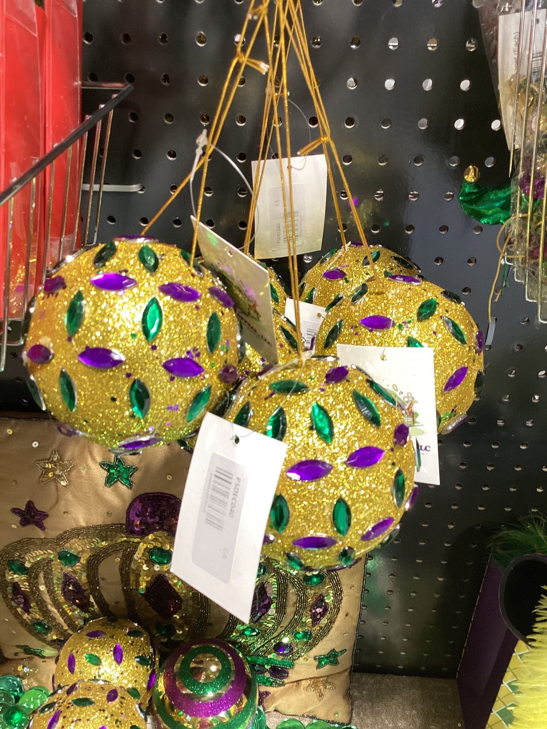 10CM Foam Ornament with Beads (Each)