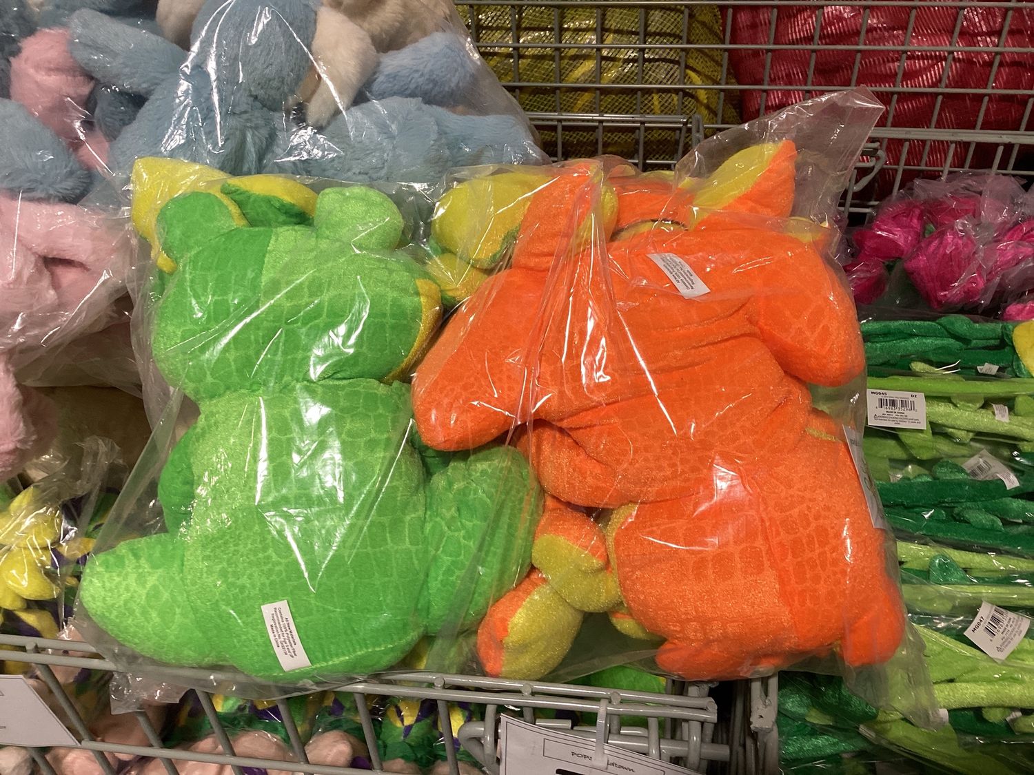 12" Assorted Sitting Frog Green &amp; Orange (EA)