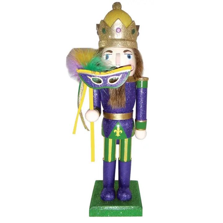 14" Mardi Gras King Nutcracker (Each)
