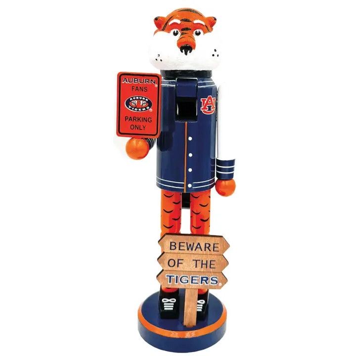 12" Auburn Beware Tigers Nutcracker