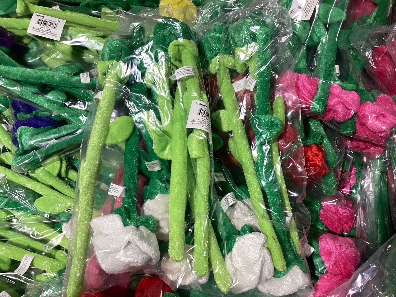 12" Green/White Rose (Dozen)