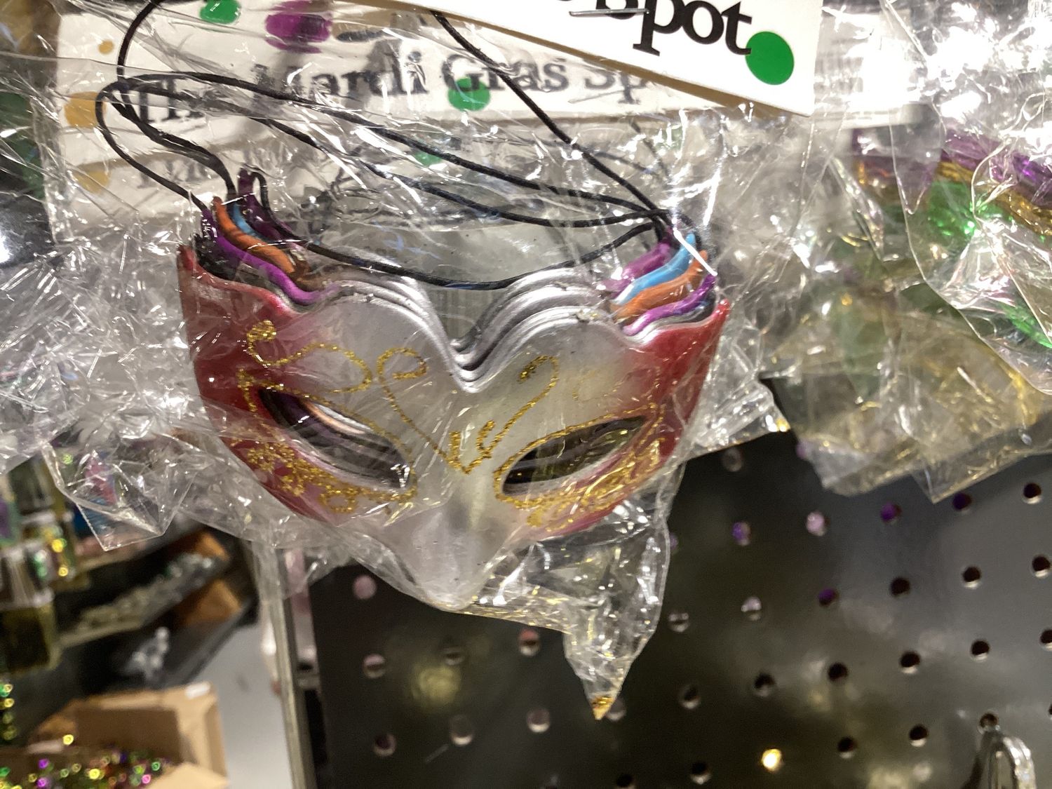 2.8&quot; x 1.6&quot; Mini Masquerade Mask - 6 Colors (Pack of 6)