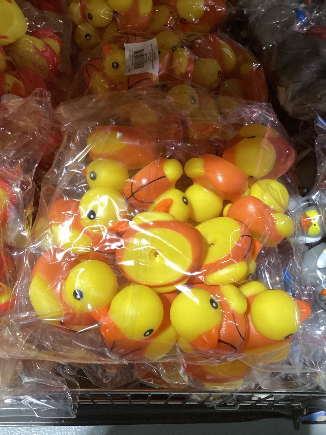 2" Basketball Rubber Ducks (Dozen)