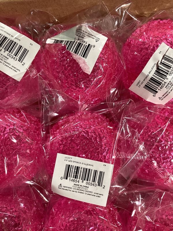 2.5" LED Sponge Ball (Each)