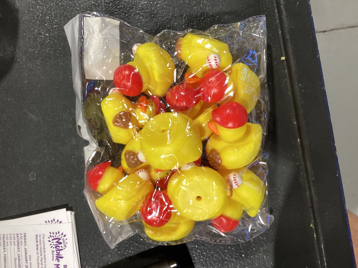 2" Baseball Rubber Ducks (Dozen)