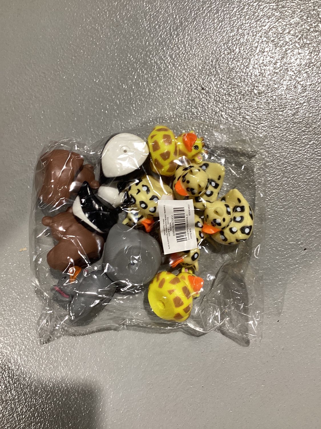 2" Animals Rubber Ducks (Dozen)