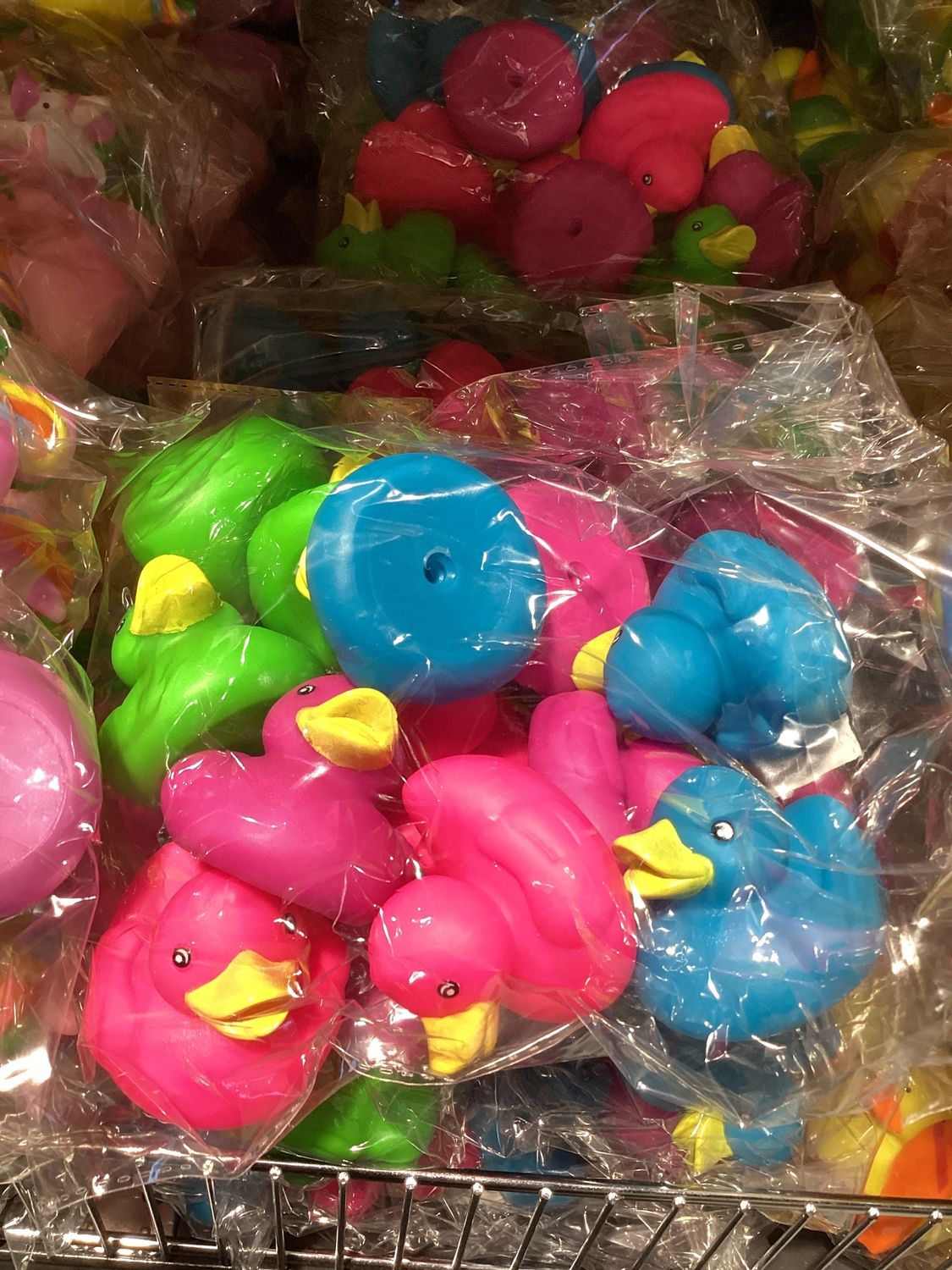 2" Neon Rubber Ducks (Dozen)