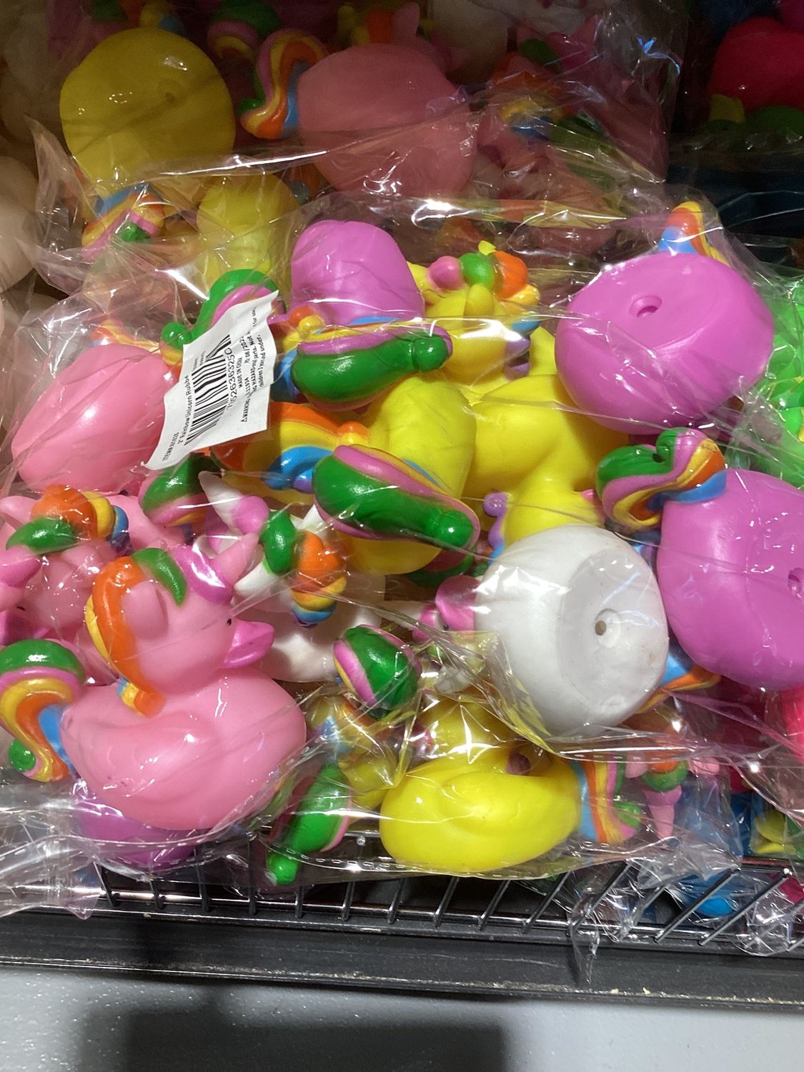 2" Rainbow Unicorn Rubber Ducks (Dozen)