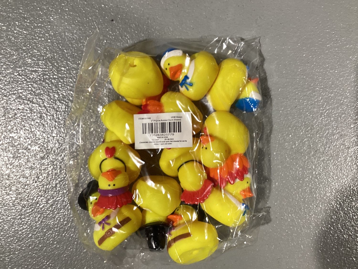 2" Pilgrim Rubber Ducks (Dozen)