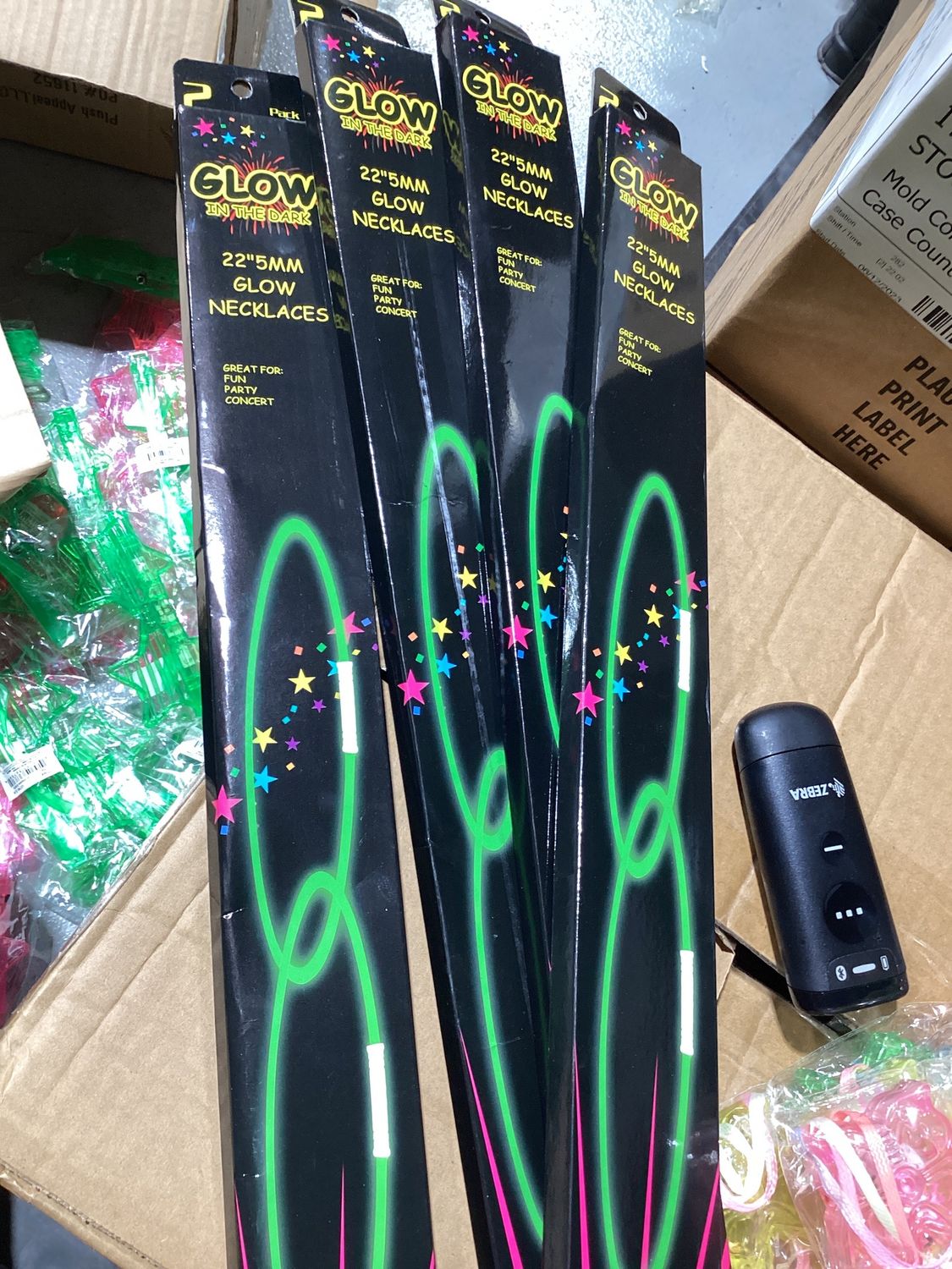 22" Green Glow Necklace (Pack of 2)