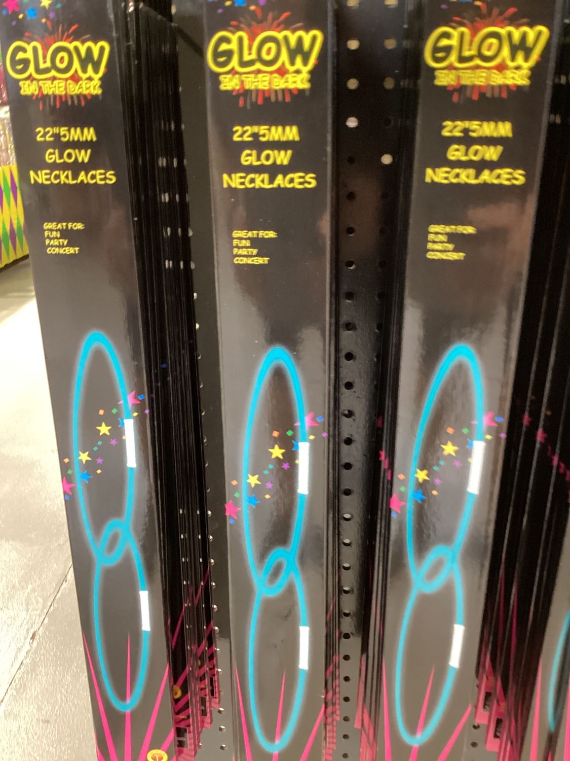 22" Blue Glow Necklace (Pack of 2)