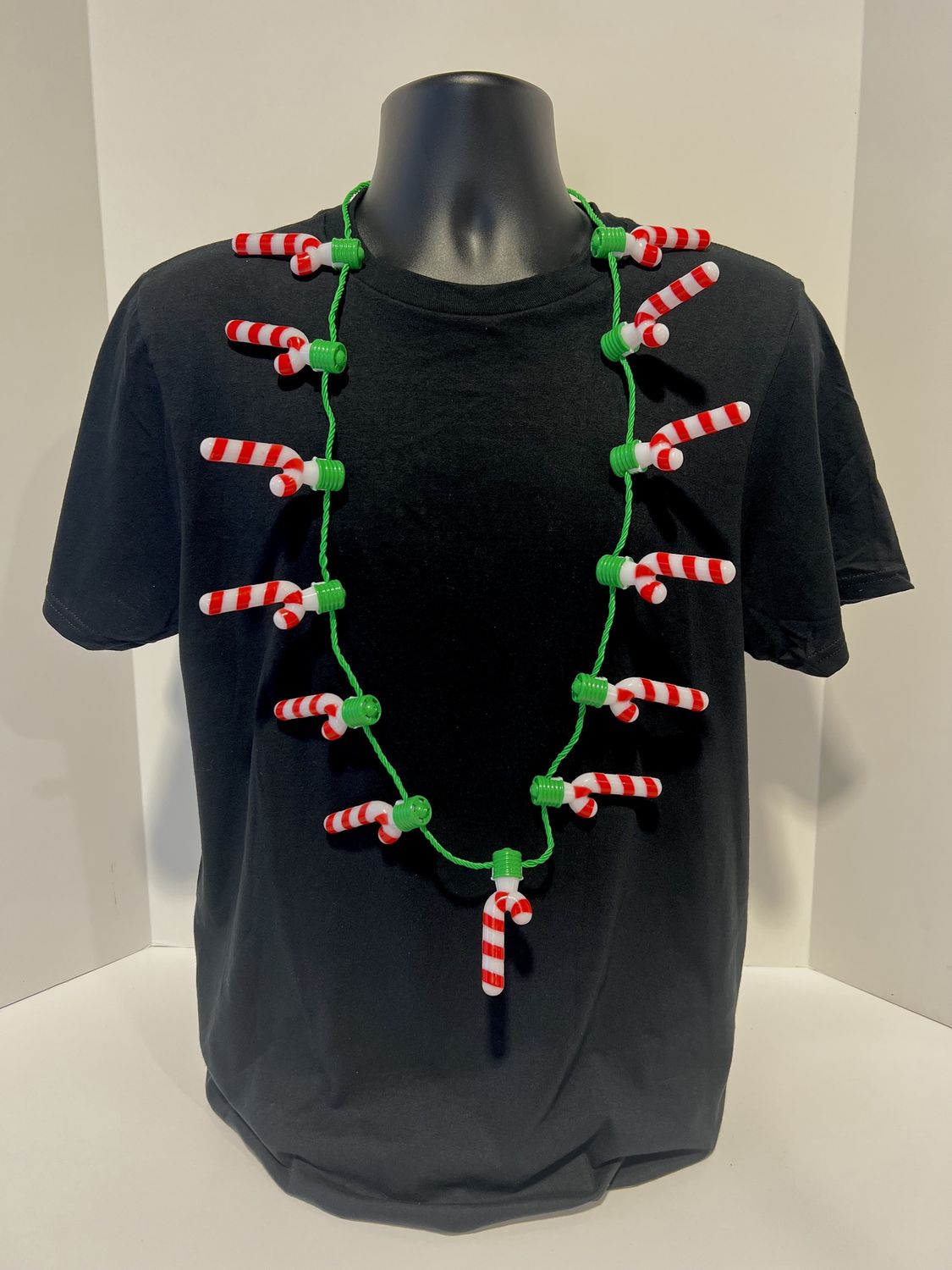 25" Light-Up Candy Cane Necklace (Each)