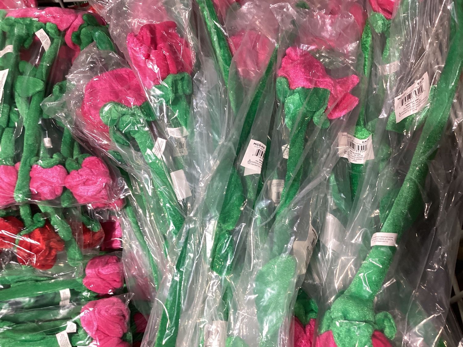 25&quot; Long Stem Rose - Large Hot Pink (Each)