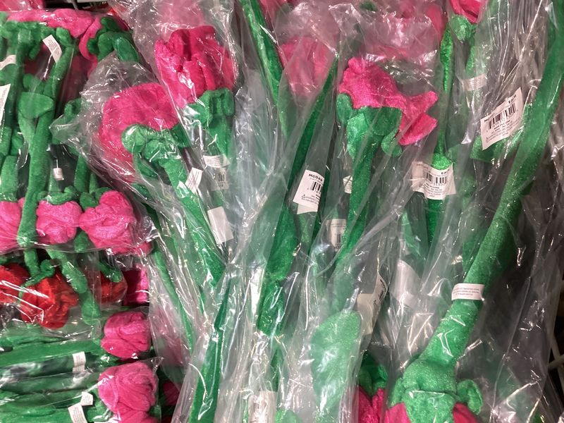 25" Long Stem Rose - Large Hot Pink (Each)