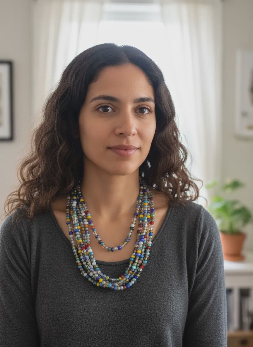 27" Assorted Color Glass Bead Necklace (Dozen)