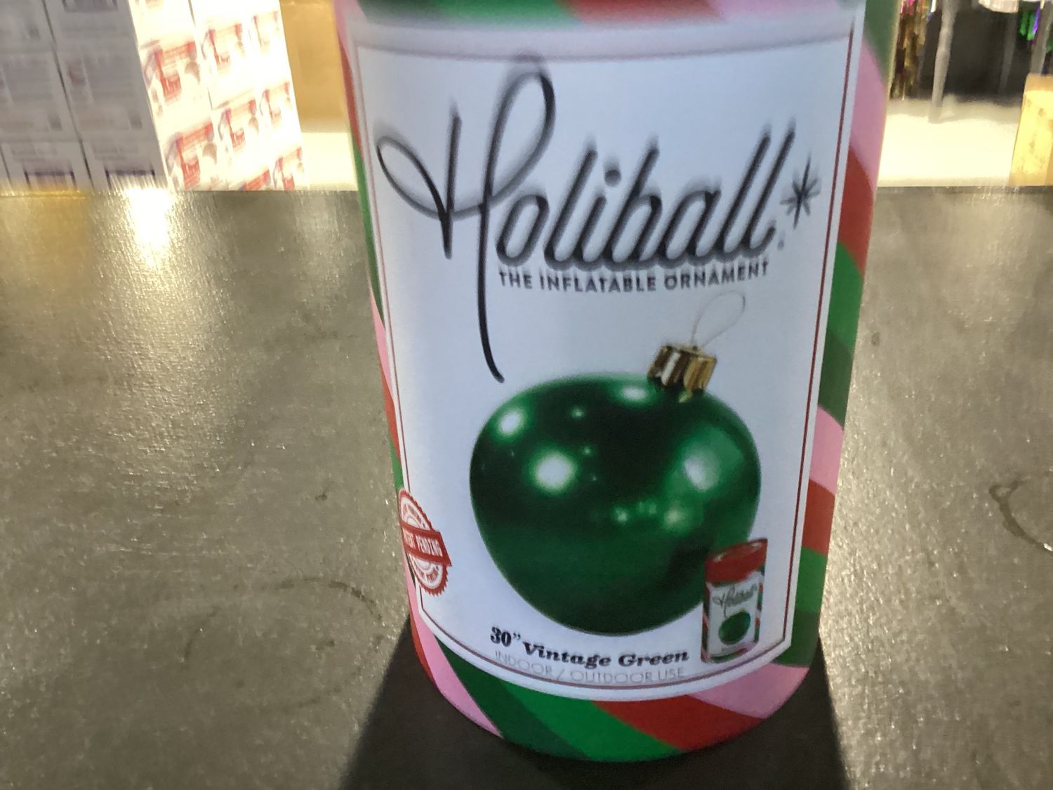 30" Vintage Green Holiball (Each)