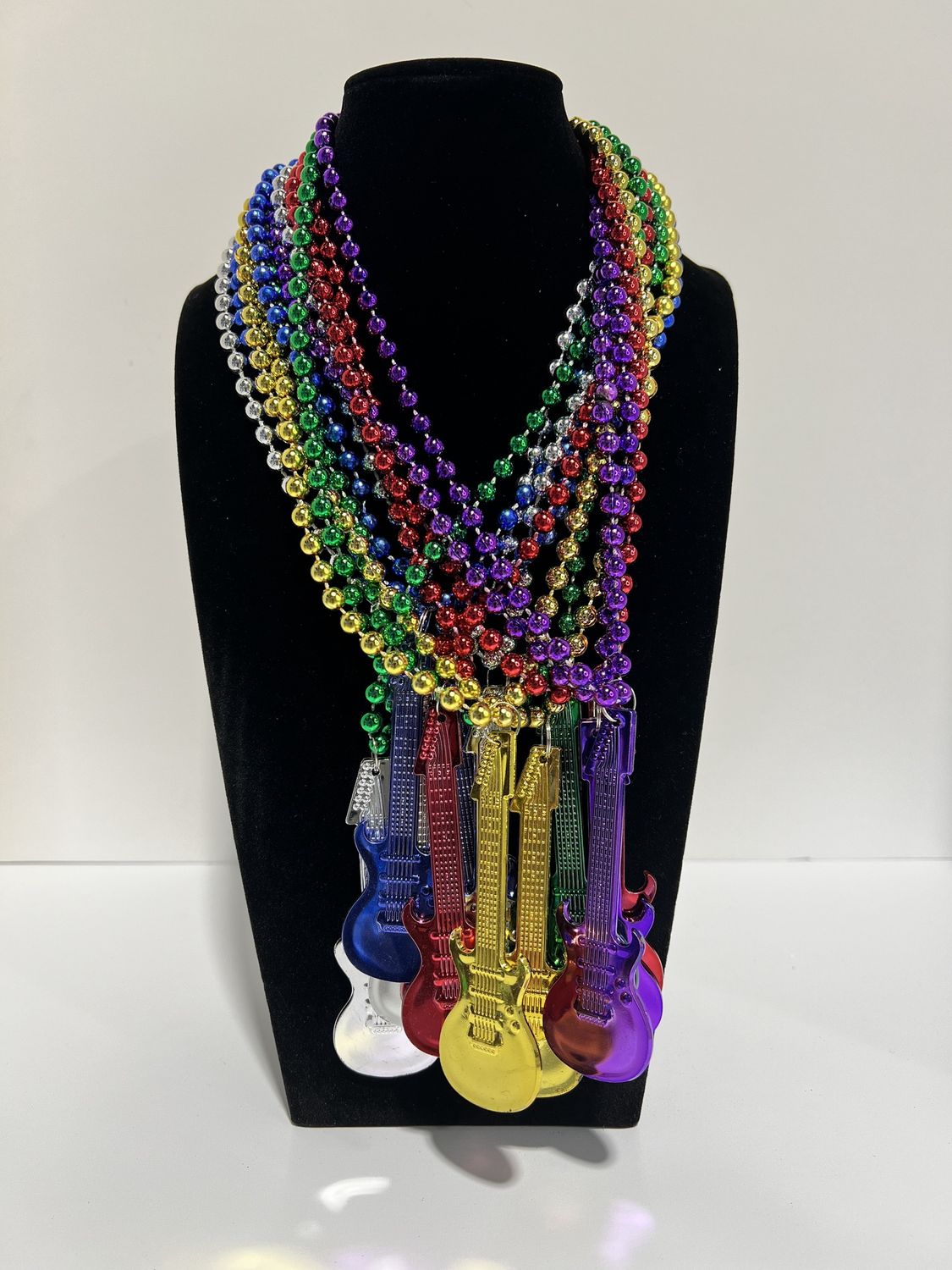 33&quot; Guitar Necklace - Assorted Colors (Dozen)