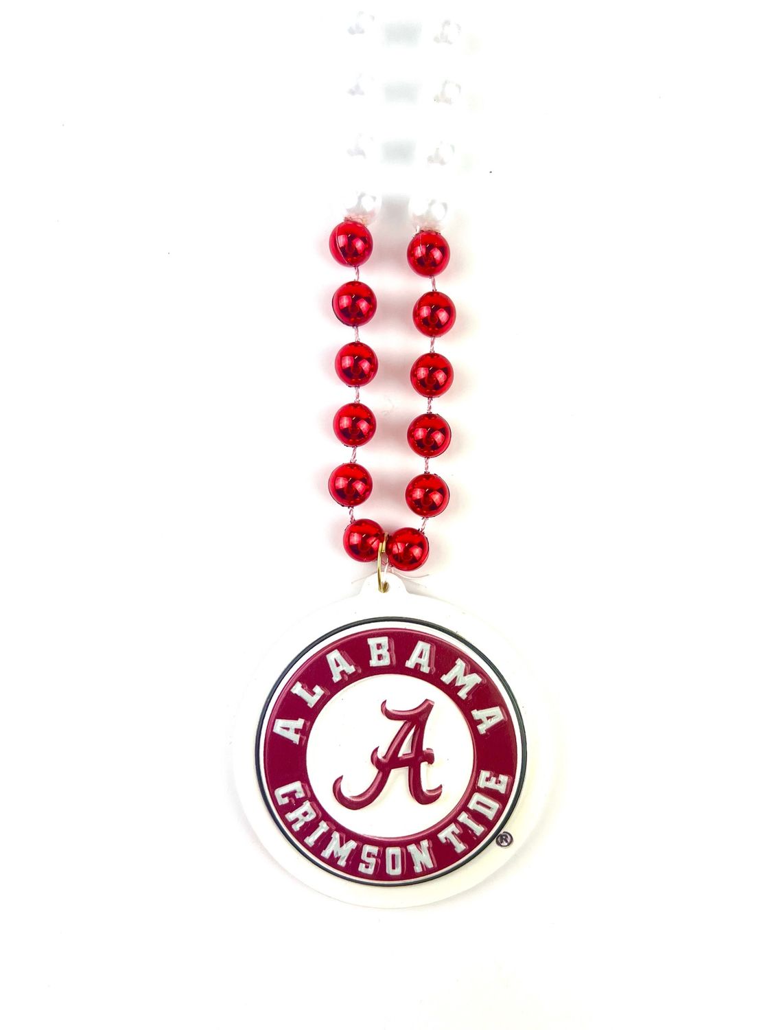 36" Collegiate Alabama (A) Crimson Tide Licensed Bead (Each)