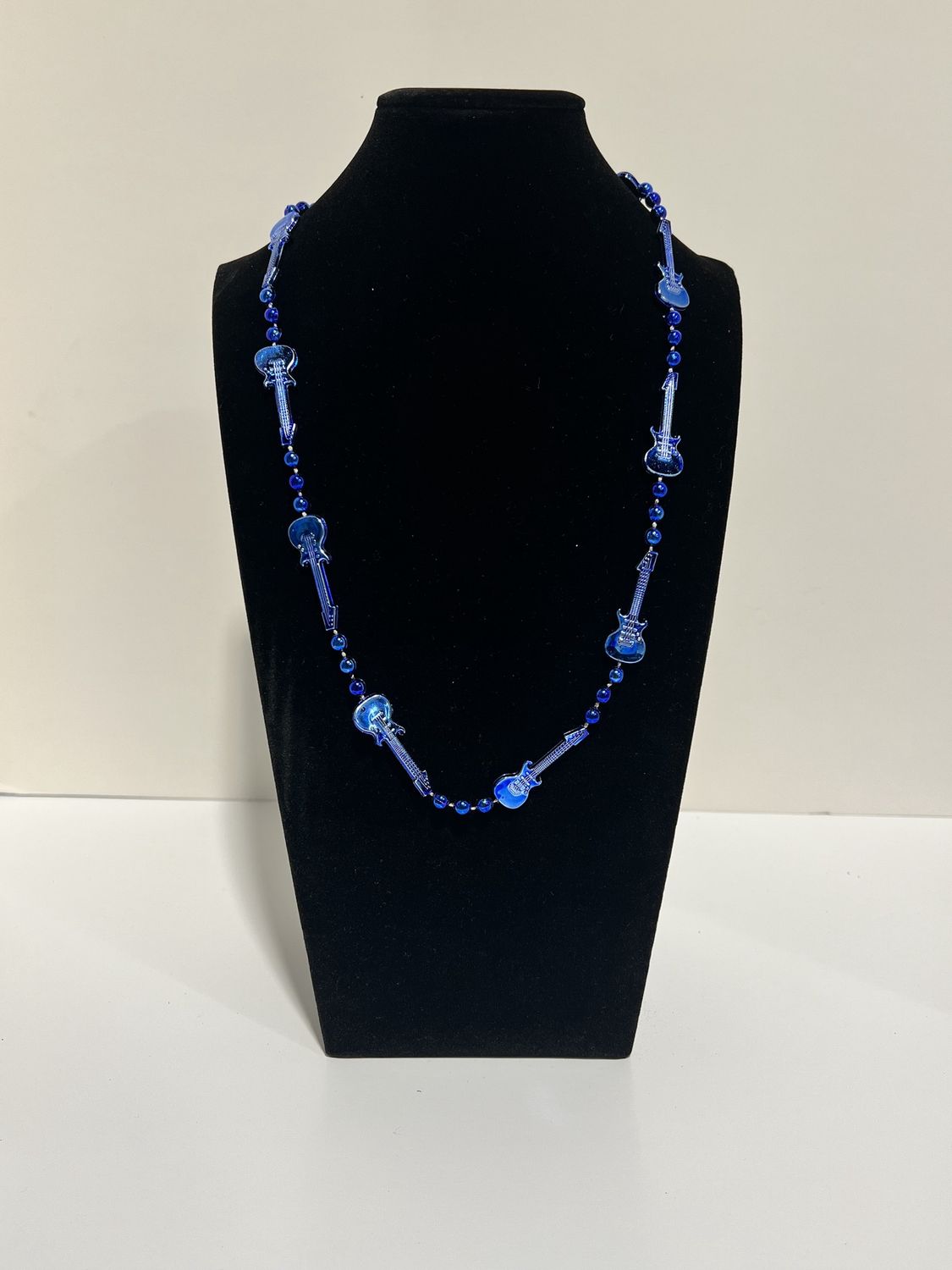 36" Guitar Bead Necklace - 6 Assorted Colors (Dozen)