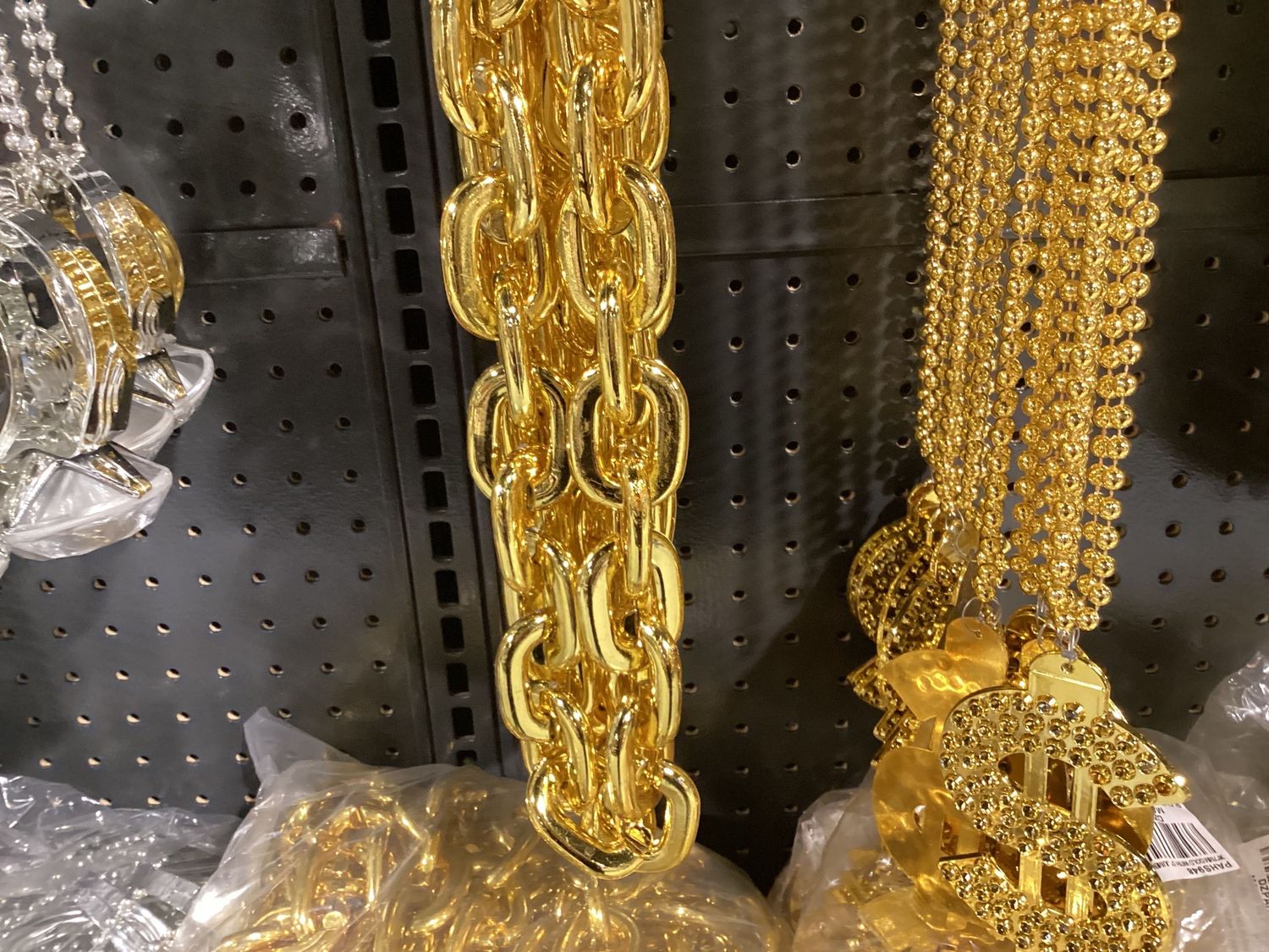 36" Jumbo Chain Link - Metallic Gold single