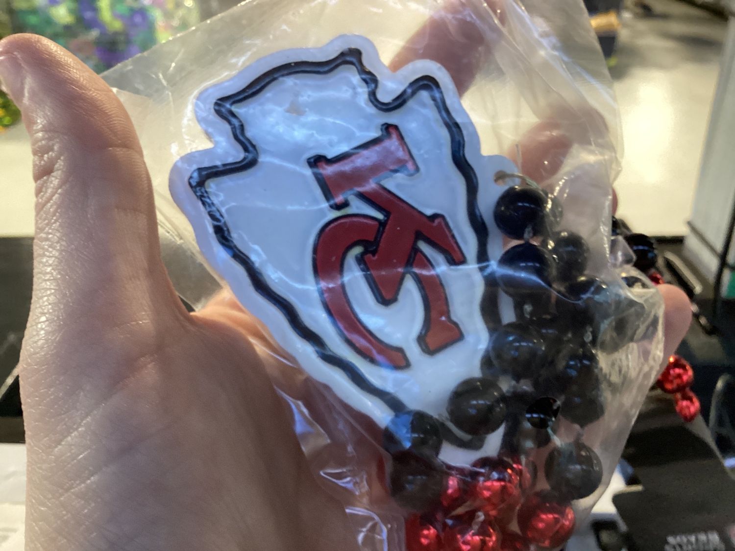 36" NFL Licensed Kansas City Chiefs Bead (Each)