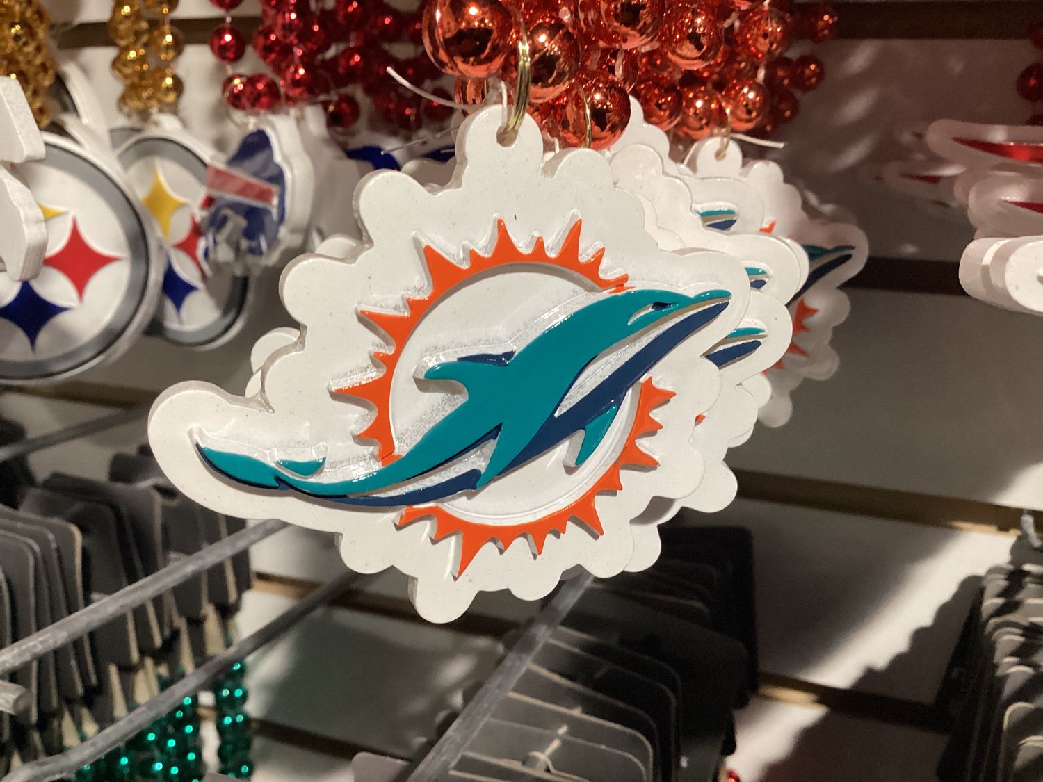 36" NFL Licensed Miami Dolphins Bead (Each)