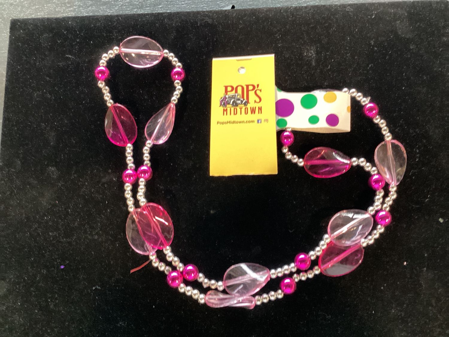 42" Acrylic Fancy Bead Necklace single