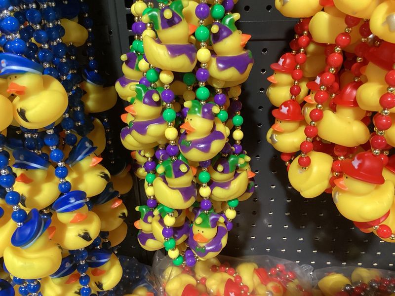 42&quot; Mardi Gras Jester Rubber Duck Mardi Gras Beads (Dozen)