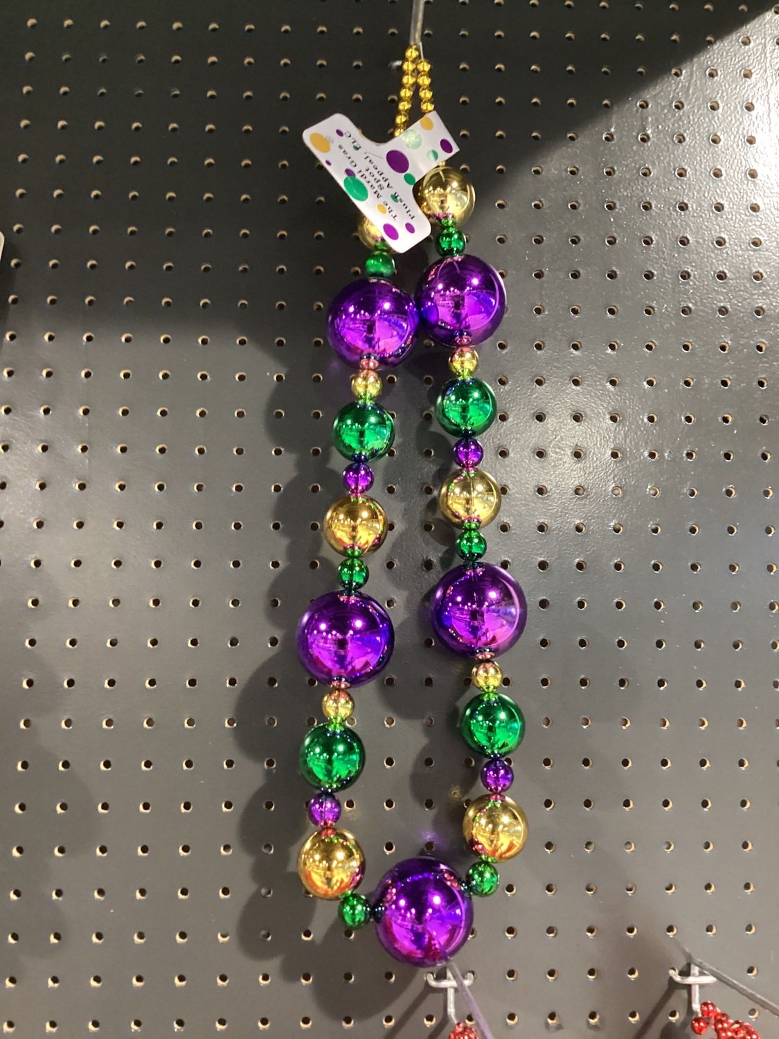 44&quot; 20/40/60mm - Purple, Green and Gold Round Necklace