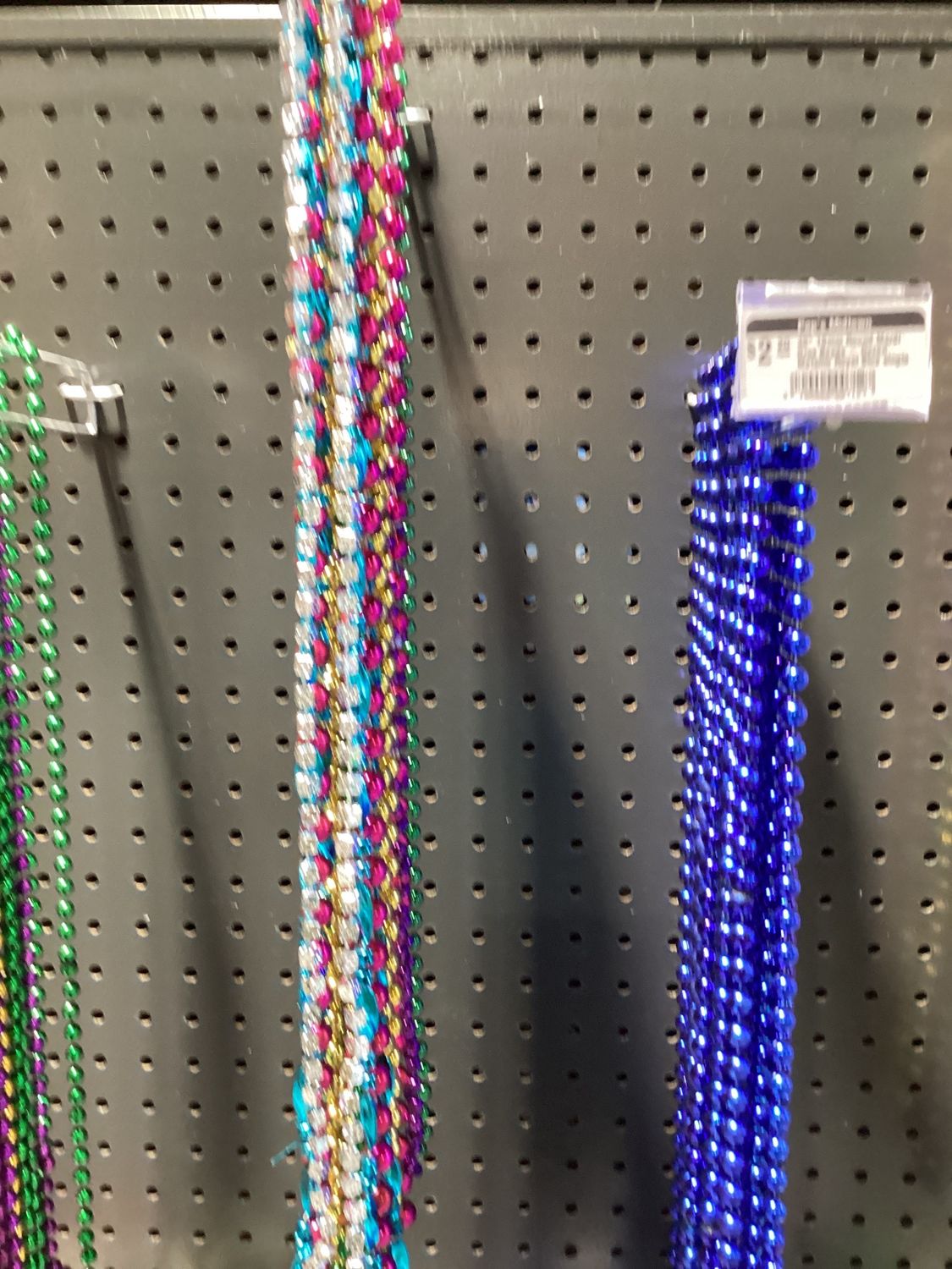 42" Mix 6 Styles, Metallic 6 Color Beads - Dozen single