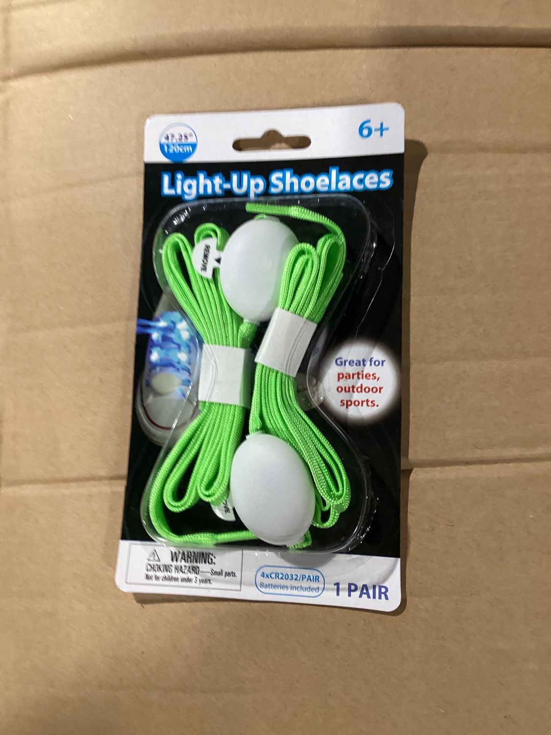 47&quot; Green Light Up Shoelaces (Pair)
