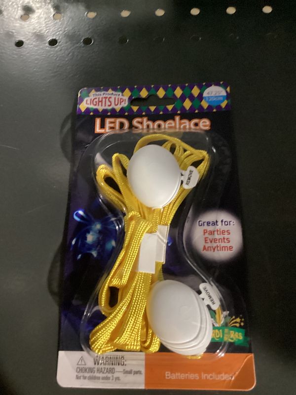 47" Yellow Light Up Shoelaces (Pair)
