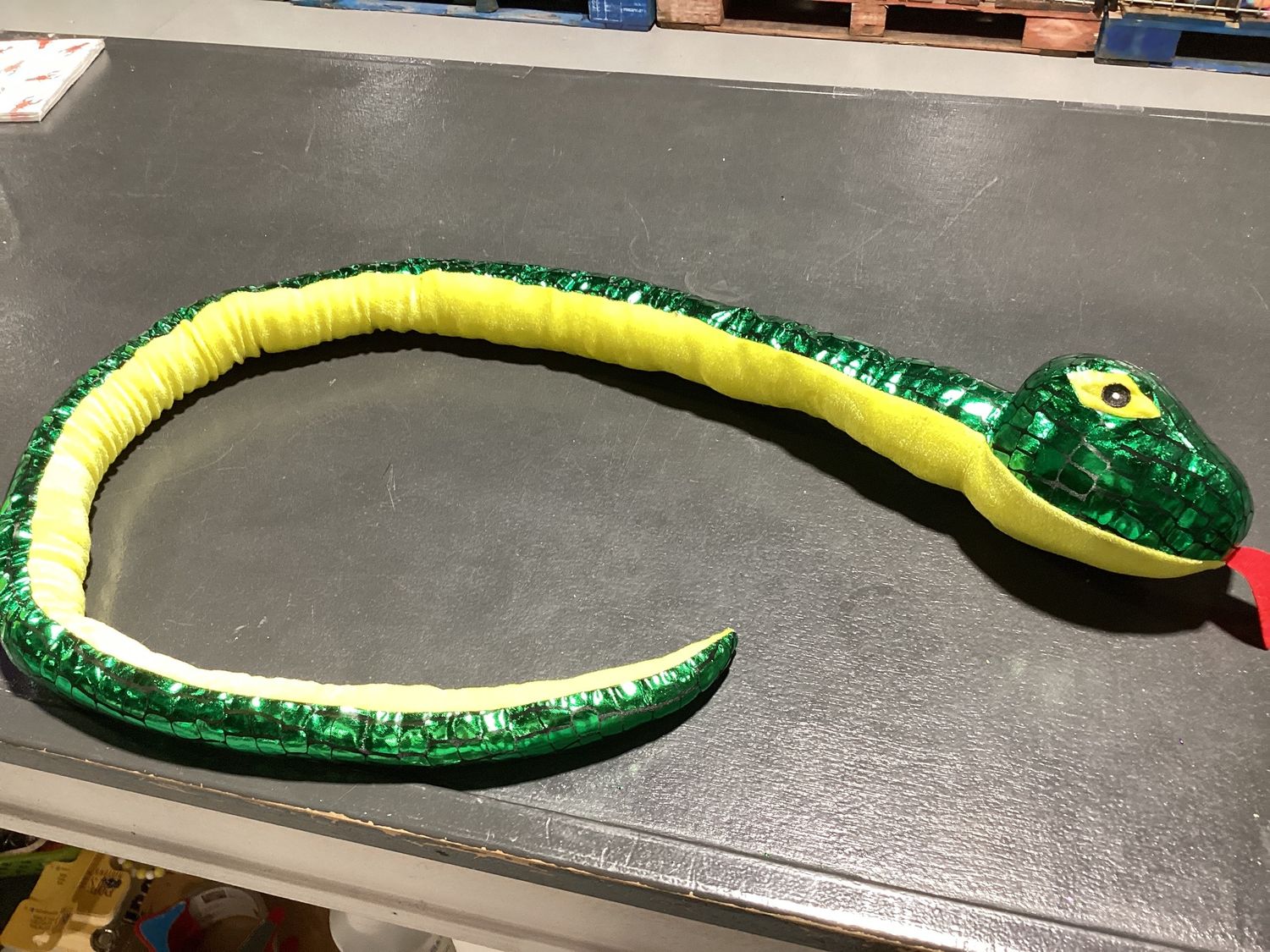 59" Shiny Scale Plush Snake - 2 Assorted Colors (Each)