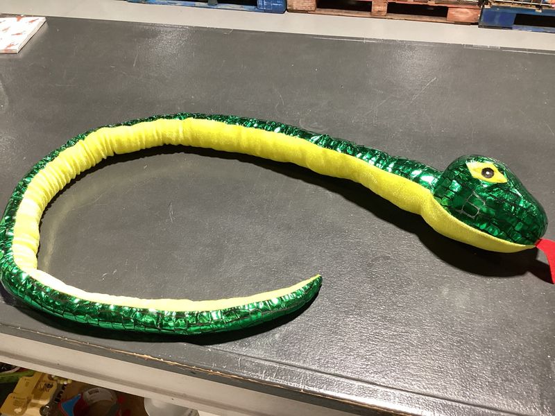 59" Shiny Scale Plush Snake - 2 Assorted Colors (Each)