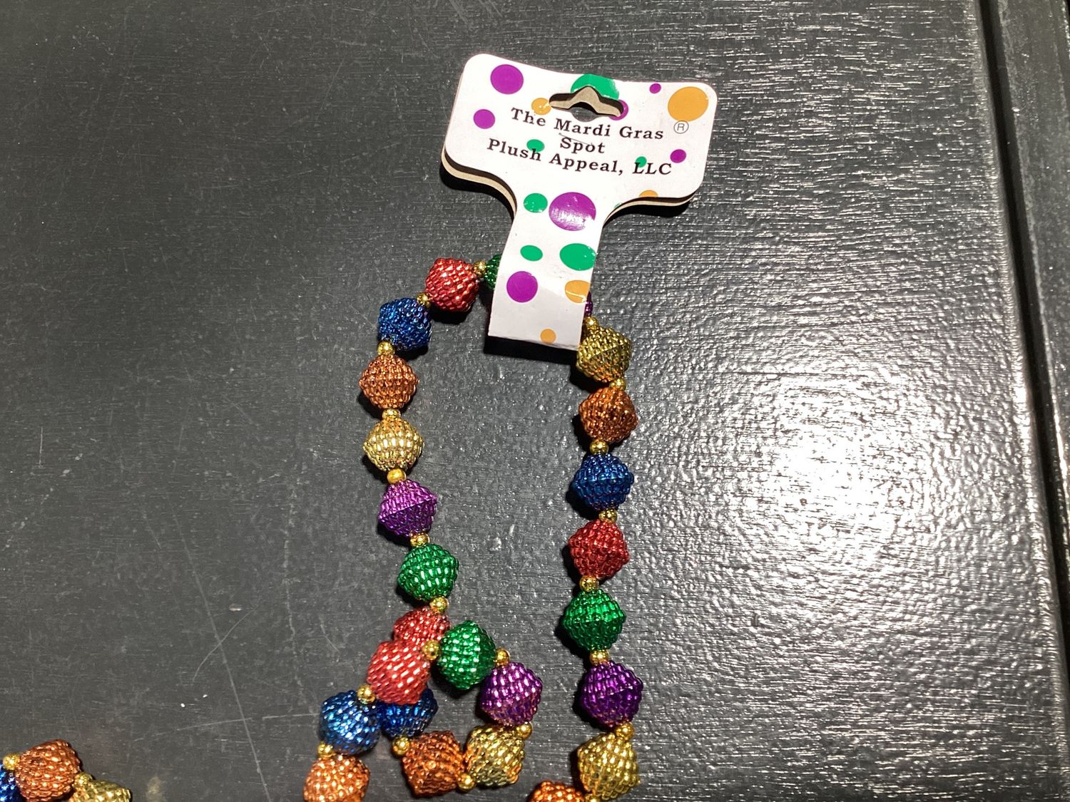 50" Rainbow Berry Bead Mardi Gras Bead single eapahs139