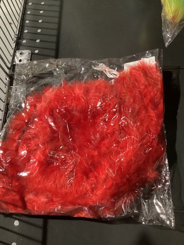 6' Red Marabou Boa 25 Grams (Each)