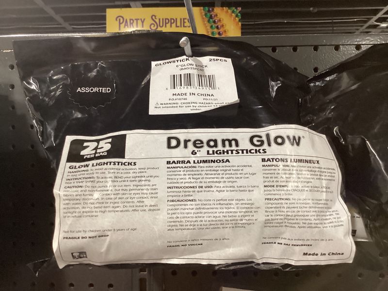 6" Glow Sticks - Assorted Colors (Pack of 25)